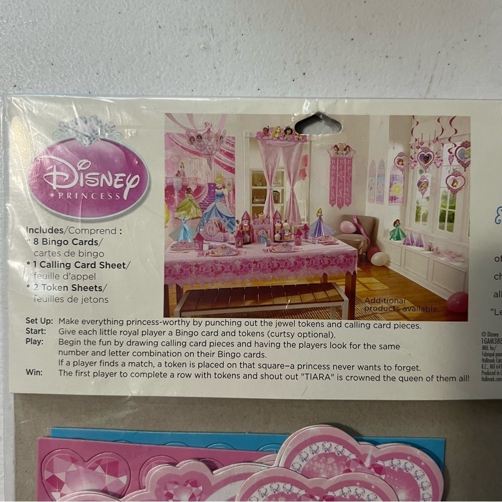 Disney Princess Bingo Party Game - 8 players - Picture 4 of 4